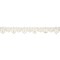 Belagio Cotton Lace Trim, 0.75" Wide, Floral Design, Ivory, 10-Yard Bolt